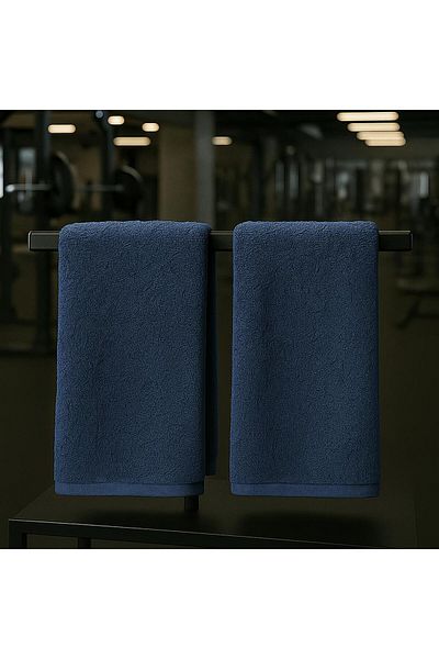 XAMANTHA 2 bucăți, prosop de fitness, prosop sport, prosop de antrenament, prosop negru, prosop 100% bumbac