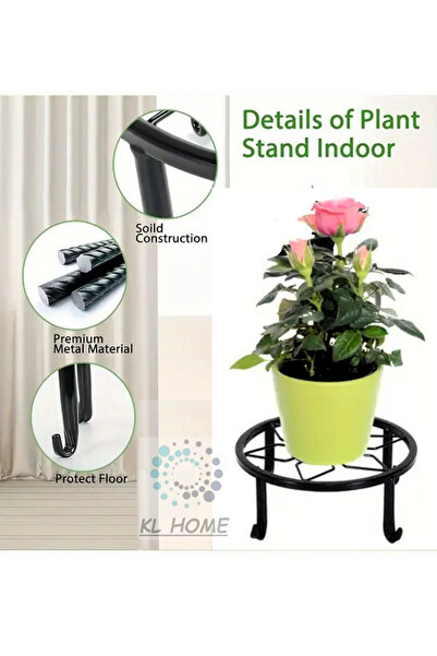 KL HOME TOPRAK YILDIZI MODEL METAL SAKSI AĞIR YÜK TAŞIYAN ÇİÇEK BİTKİ SAKSI E...