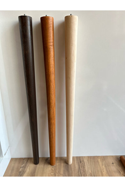 HAMADEX 70 Cm Diametru superior 5,5 Cm Grosime Picior de masă din lemn Picior conic brut 1 bucată Aparat inclus