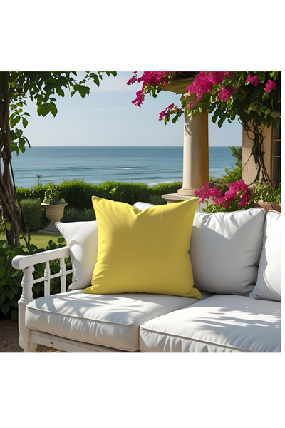 Bc Home Sarı Dekoratif Kırlent Kılıfı