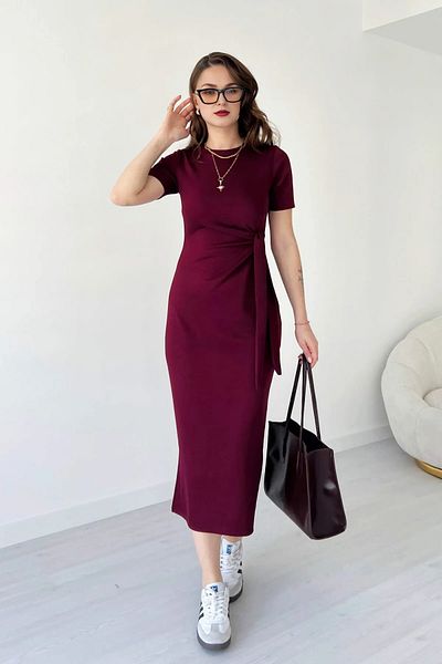 peelter Women's Side Tie Long Dress