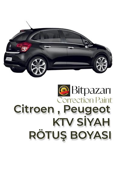 Flea Market C3, C Elysee, C3 Aircross, Berlingo, C5, Jumpy, C4, C4X Obsidian Black Touch up Paint (20ml.)