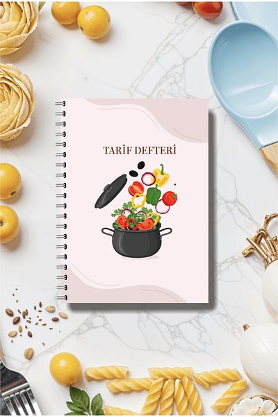 BULUT DİJİTAL Cooking Recipe Book /100 Leaves /15Cm X 21cm