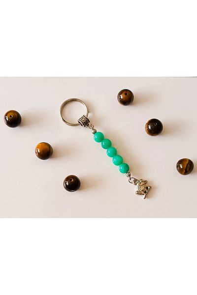 devritarz Agate Stone Healing Natural Stone Keychain Design