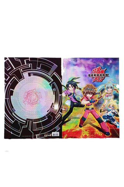Dönmezler Ambalaj BAKUGAN HOLOGRAMLI A4 HAZIR DEFTER KABI (1 ADET)