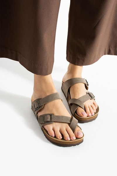 POLOMİA Alane Orthopedic Flexible Comfort Άνετη σόλα Eva Flip Flop Daily Double Strap Γυναικεία σανδάλια Παντόφλες