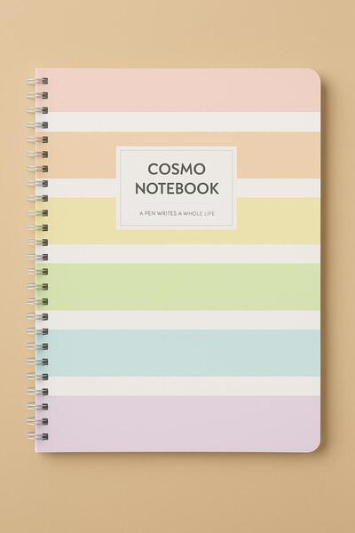 Bambus Home 17*24 Spiral Grained School Notebook 80 Sheets 1 Piece-Lined