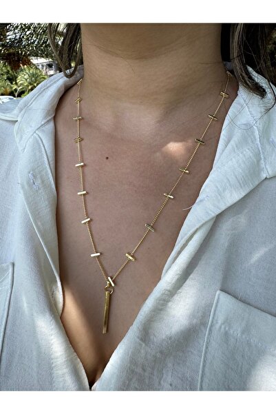 Butik Paslanmaz Çelik Çok Şık Y Kolye