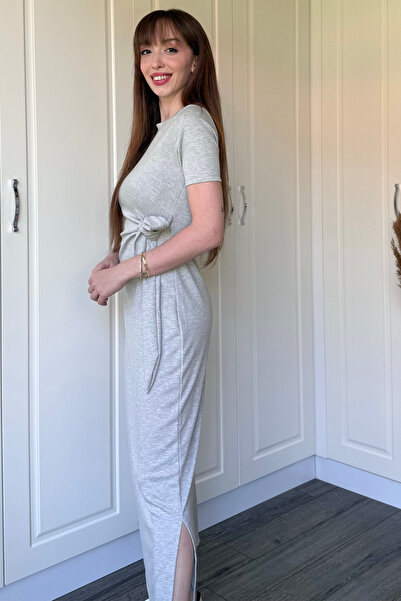 Dilay Gökoğlu Butik Tie Midi Modal Dress