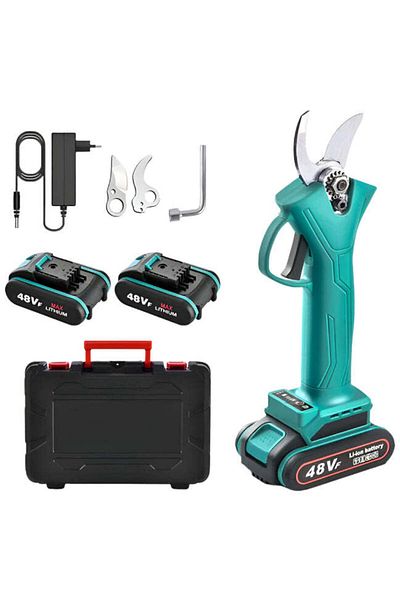Luxi Professional Electric Scissors - 2x 48V Batteries - Garden Trimming, Trees, Vines, Branches