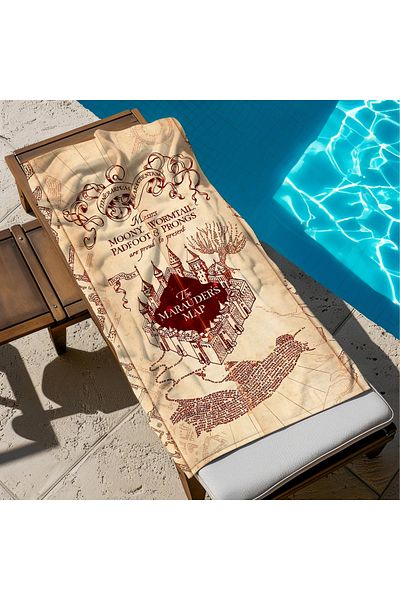 hediyechy Gift Duvet Cover Marauders Map Printed Piaj Towel