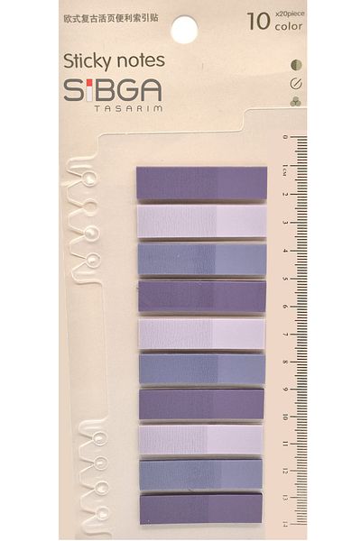 sibga tasarım Transparent Colored Postit Post-it Post It.Bookmark Bookmark Postit Sticker Note Paper 200 Sheets
