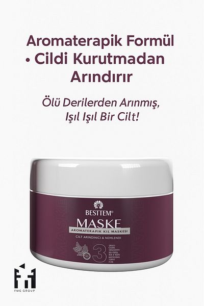 BESTTEM Tea Tree Oil Clay Mask – Skin Purifying & Moisturizing |   For Dry Sensitive Skin Type |   150 Grams