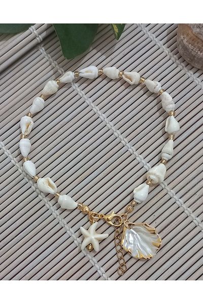 BNGaksesuar Sea Shell Starfish Anklet