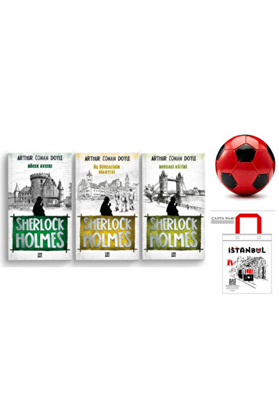 Dokuz Yayınları Sherlock Holmes 3 Kitap Set Böcek Avcısı Üç Öğrencinin Hikayesi Borsacı Katibi Futbol Topu