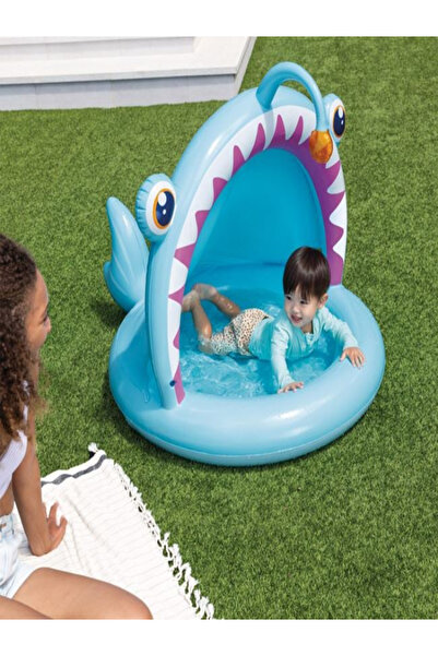 Intex Blue Indoor Swimming Pool with Fish Pattern for Children 127x102x86cm