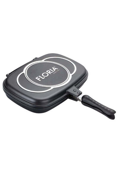 Floria Tigaie dublă ZLN7019, 30 cm, aluminiu, antiaderentă, garnitură din sil...