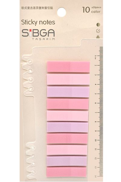 sibga tasarım Transparent Colored Postit Post-it Post It.Bookmark Bookmark Postit Sticker Note Paper 200 Sheets