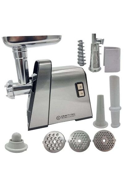 Luxi Masina de Tocat Carne si Rosii Electrica Inox - 3800W, 3 Site, 2.5kg, Accesorii de Rosii si Carnati