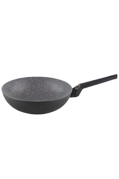 Zilan Tigaie Wok Zilan - 28 cm, Aluminiu, Granit, Inductie, Maner Soft Touch - ZLN3345