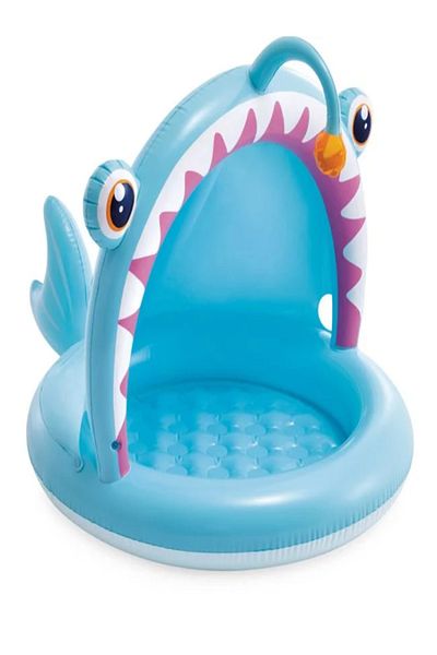 Intex Blue Indoor Swimming Pool with Fish Pattern for Children 127x102x86cm