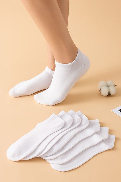 WORTHY SOCKS 8 пакета бели къси ботуши, чорапи до глезена