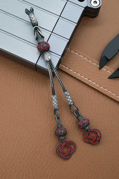 dergah tesbih 2-Piece Silver Kazaziye Knitted Whip