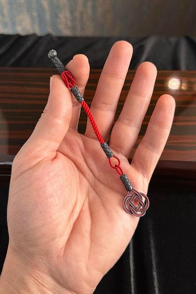 dergah tesbih New Şems Silver Kazaziye Knitted Whip