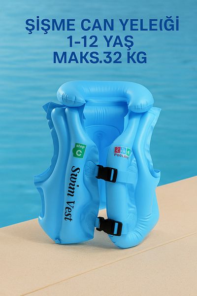 Silmaril 32kg Capacity Top Quality Inflatable Life Jacket for 3-11 Years Old Summer Sea Coast Children Baby