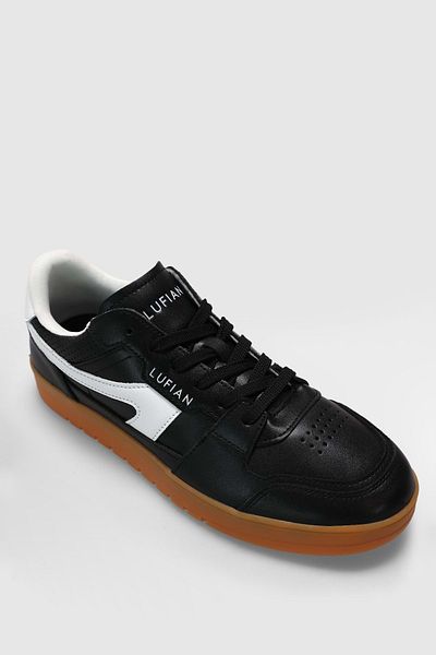 Lufian 111230256 Jake Sneaker Men's Leather Shoes Black