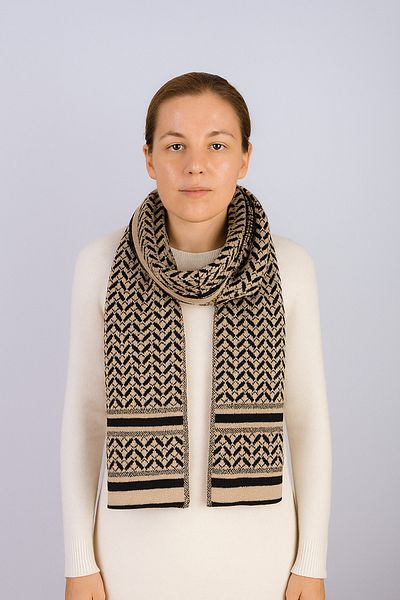 Sebir Moda Ethnic Patterned Knitwear Scarf