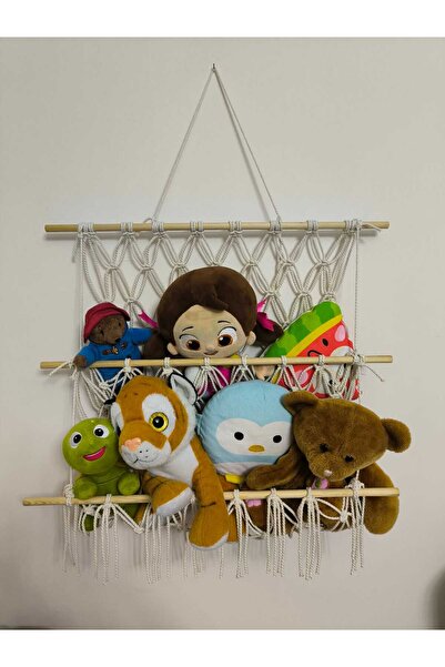 byFeyza Çift Katlı Peluş Oyuncak Askısı