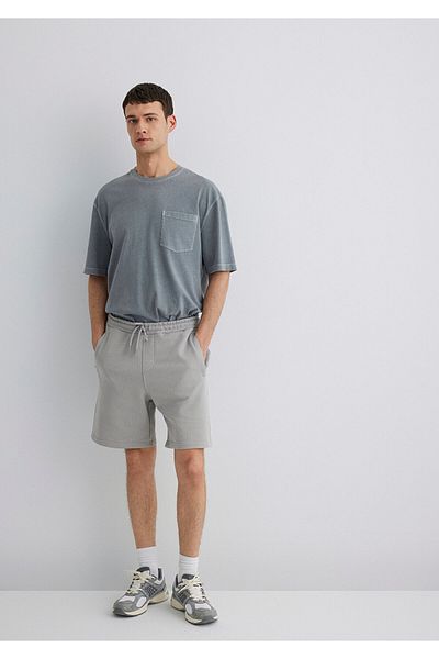 Mavi 0410165-80615 Model Gray Shorts