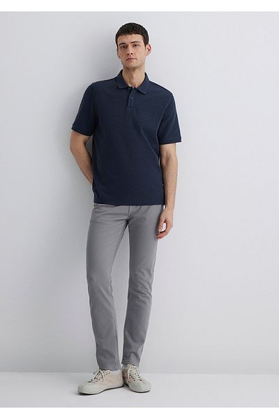 Mavi Jake Graue bequeme Gabardine-Hose -0042286794