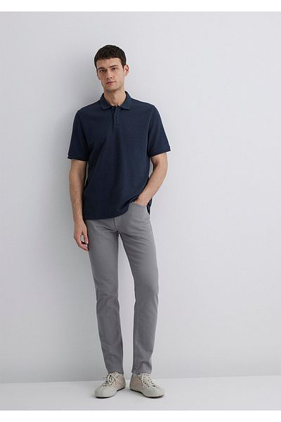 Mavi Jake Graue bequeme Gabardine-Hose -0042286794