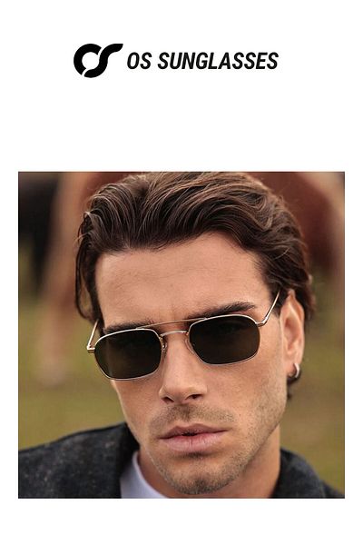 OS Sunglasses Ochelari de soare Rio albaștri pentru bărbați și femei