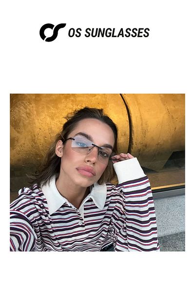 OS Sunglasses Ochelari de soare Miami negri pentru bărbați și femei