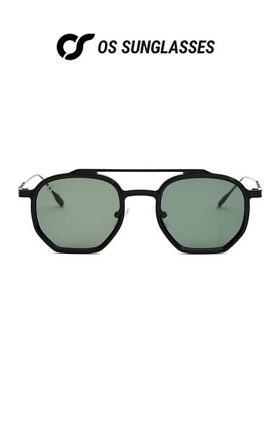 OS Sunglasses Ochelari de soare Baku, verde petrol, pentru bărbați și femei