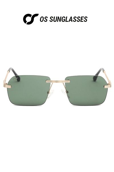 OS Sunglasses Ochelari de soare Miami Green Petrol pentru bărbați și femei