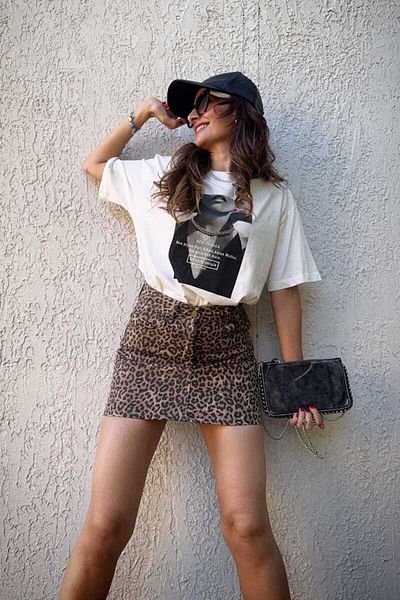 Clothing palette FUSTA CU MODEL LEOPARD