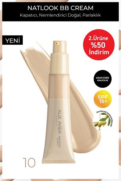 Alix Avien Spf15 Factor Moisturizing Bb Cream for Natural Radiance - Natlook Bb Cream 10 Fair to Light