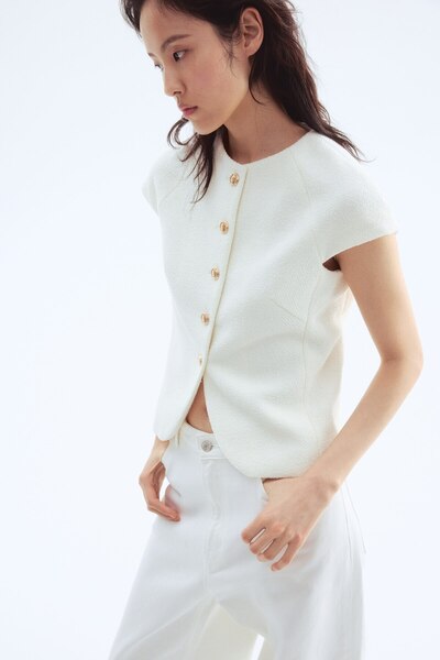 H&M Önü Düğmeli Üst