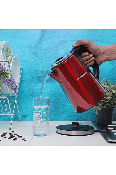 Olsenmark 1.7l Fast Boil Kettle – 2200w Power With Auto Shut Off And Dry Boil Protection