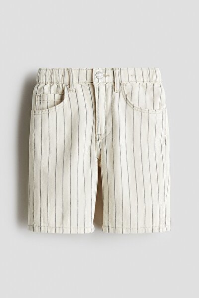 H&M Kot Şort Loose Fit