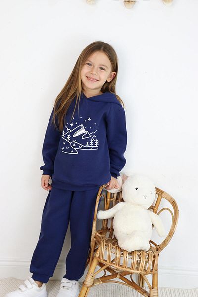 MiaBaby 3 Thread Printed Hooded Hooded Double Suit