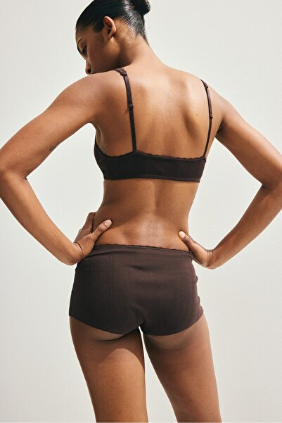 H&M Delik Desenli Shortie Külot