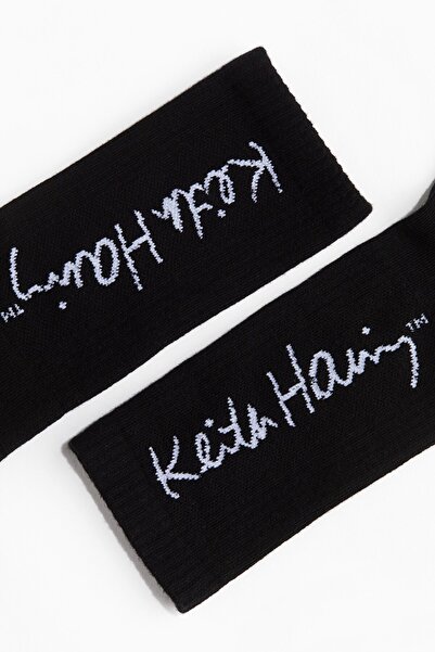 H&M Motif Detaylı Çorap