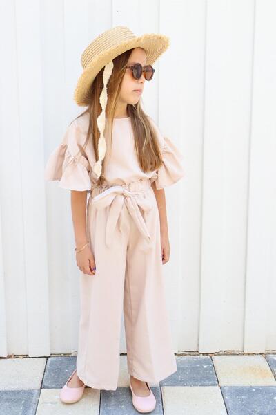 MiaBaby Σετ κοστούμι δύο τεμαχίων με μανίκια κορεατικού στυλ