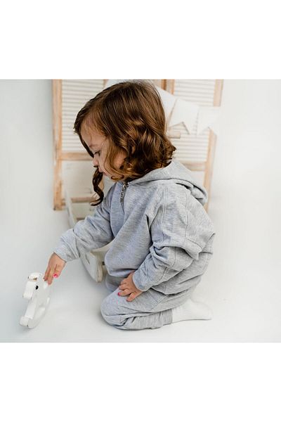 MiaBaby سترة بغطاء للرأس مع سحاب