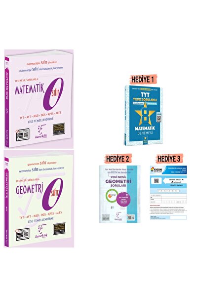 Karekök Yayınları Karekök 0 Sıfır Matematik Geometri Seti 2 Kitap